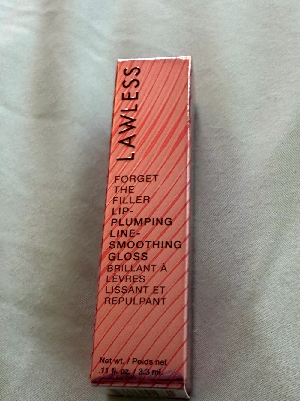 LAWLESS forget the filler lip, plumping line smoothing gloss NWB